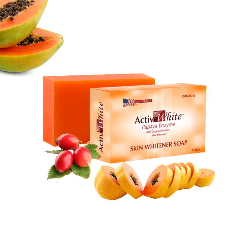 Active White Papaya Enzyme Skin Whitening Soap Chennai Beauty