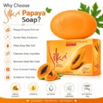 Silka Papaya Whitening Soap (135g) - Image 2