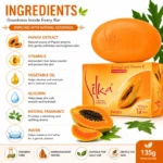 Silka Papaya Whitening Soap (135g) - Image 4