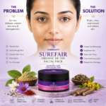 Surefair Organic De Tan Facial Pack For Instant Facial Effect (100g) - Image 4