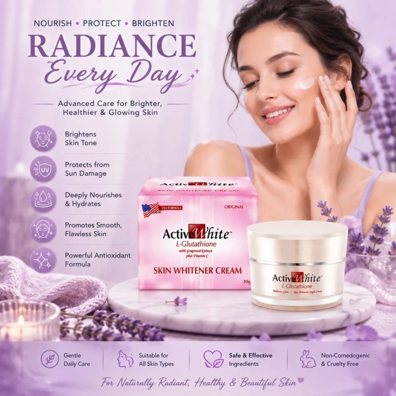 active white l glutathione cream super glow Pack:60 days Now Glutathione 500 mg, Diet Type_Trans Fat-Free
