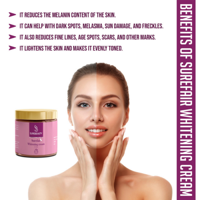 surefair body whitening cream