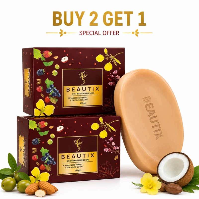 Beautix 1 Beautix Advance Brightening and Whitening soap Buy 2 Get 1 - Image 1