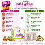 Original Vita Glow Skin Whitening Night Cream with security seal (30g) Buy 2 Get 1 offer - Image 3