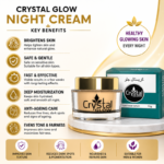 Crystal Glow Advance Whitening Night Cream (15g) Buy 2 Get 1 - Image 2